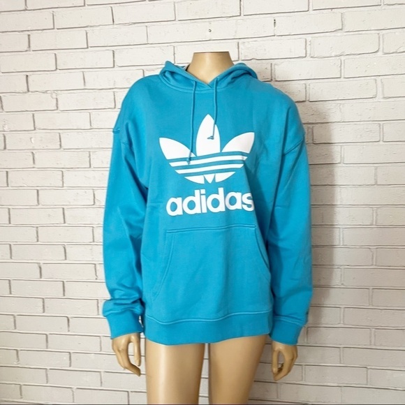 Adidas Originals Sky Blue Adicolor Hoodie - Picture 1 of 12